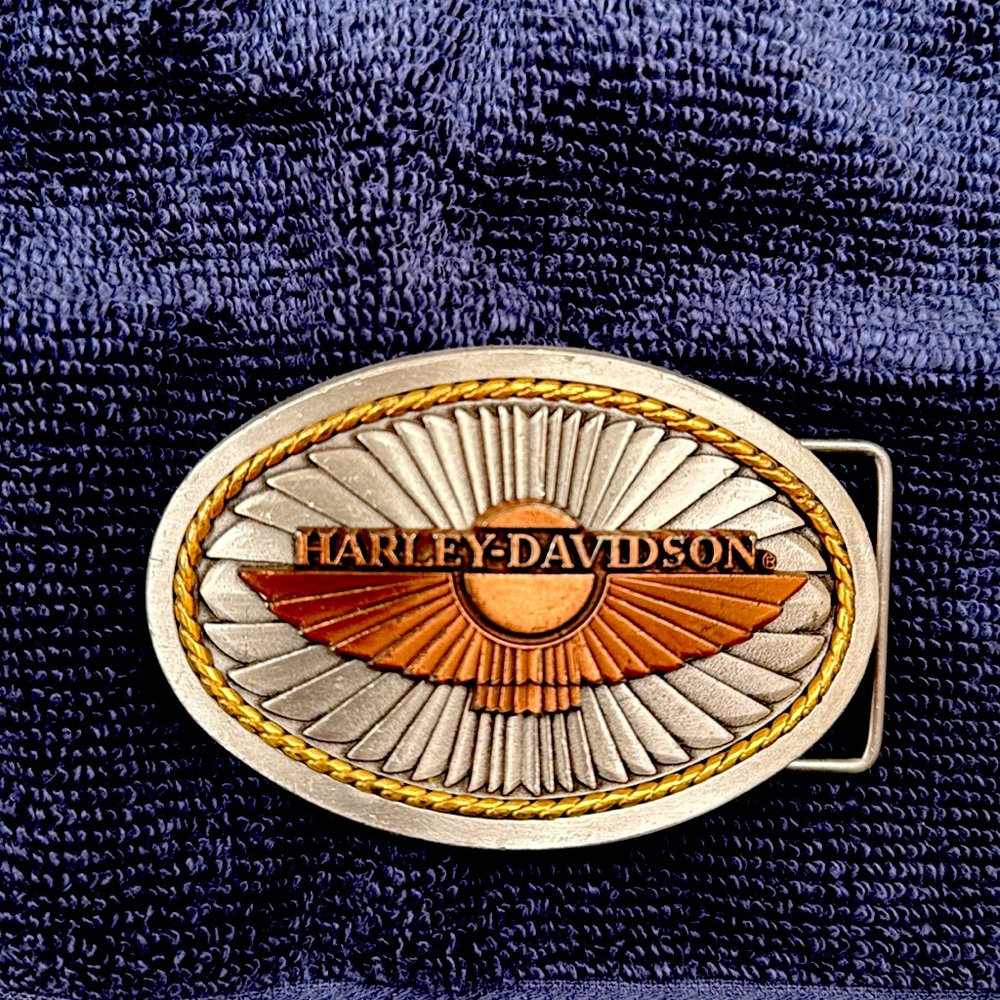 Harley Davidson 1992 Pewter Belt Buckle